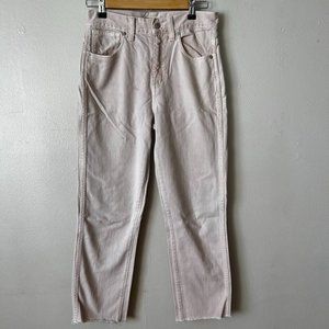 Wide Leg Short Madewell Jeans - Light Pink size 26